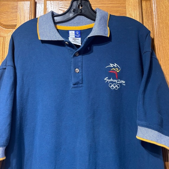Vintage Sydney 2000 Olympics Blue Polo Shirt Men’s XL - Picture 2 of 6